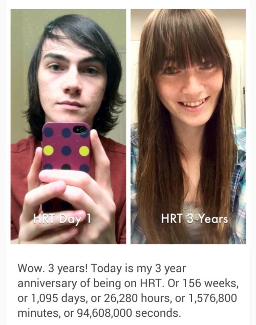 flamingofairy: fr33tobm3: The continually inspiring magic of HRT. Live your truth! This makes me so 