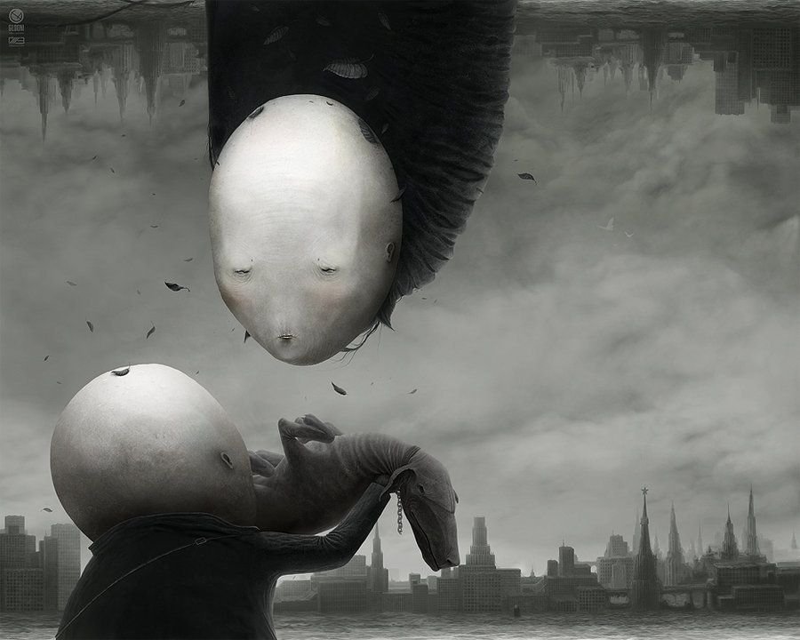 shamelesslilminxx:  asylum-art:  The dark world of Anton Semenov  on Behance Gloom82