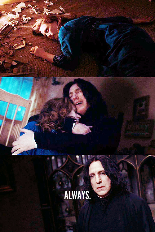 snarkywordsworth:“Have you grown to care for the boy, after all?” “For him?” shouted Snape. “Expecto