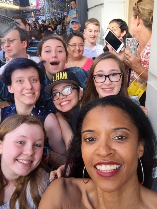 renée elise goldsberry held my phone today nbd