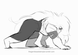 thegembeaststemple:  I was mad and sad the past couple of days so I put it all into a grumpy, lumbering Jasper 
