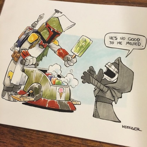 mymodernmet:Disney Illustrator’s Adorable Mash-Up Imagines ‘Star Wars’ as ‘Calvin and Hobbes’ Comics