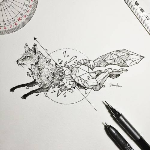 Porn Pics culturenlifestyle:  Intricate Geometric Animal