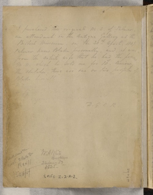 wrappedallinwoe: William Blake’s notebook draft of ‘The Chimney Sweeper’ for Songs