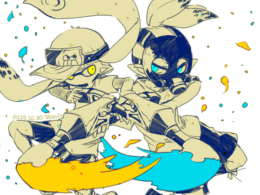hype-kaminari-kun:   イカつめあわせ③ By クロユズ on Pixiv  ** Permission