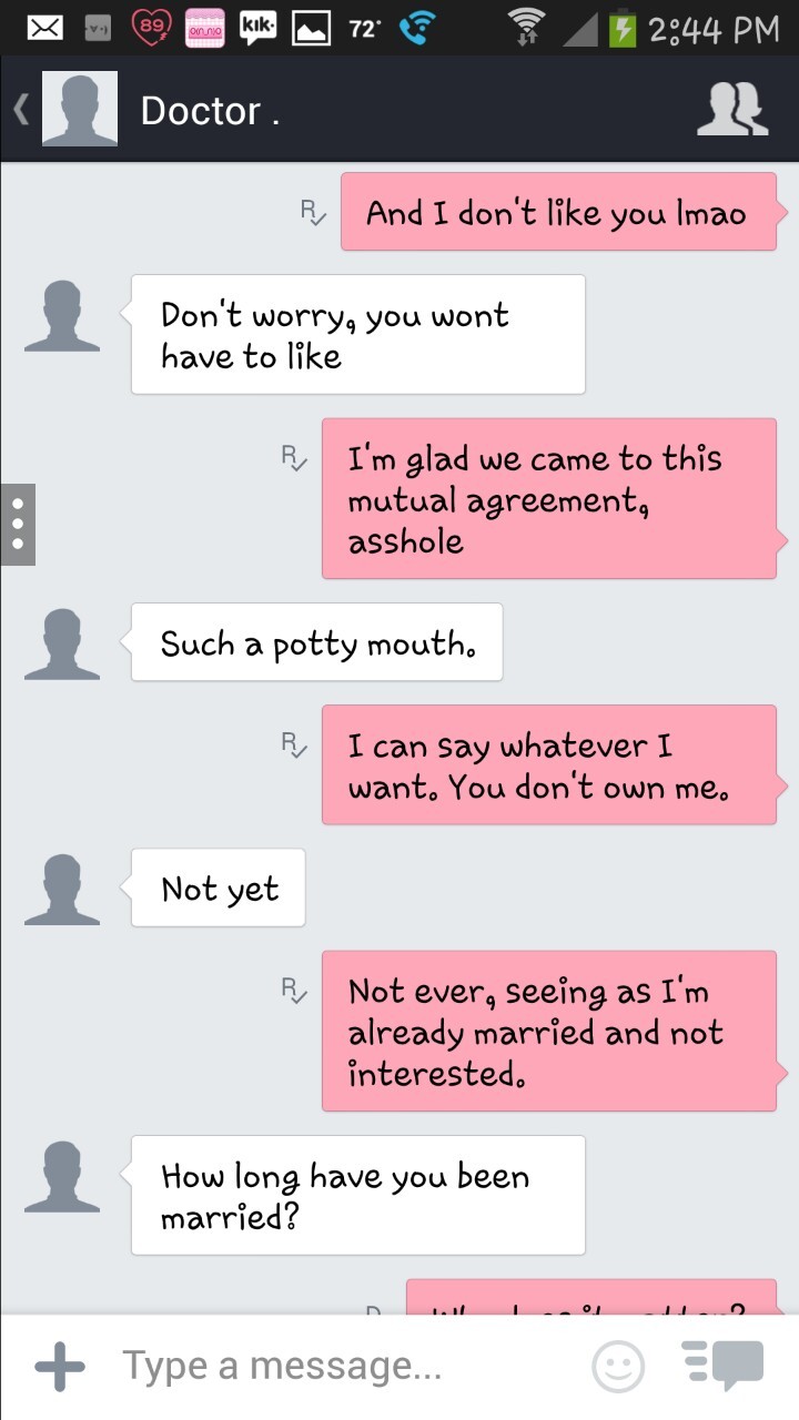 hiatusbitfox:  Guys kik is “otherkikacc” which means he has more than one.  