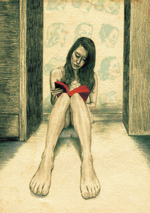 bibliolectors:  Espacio de lectura (ilustración de Jennifer Dionisio)
