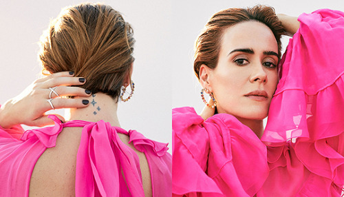 weheartfandom:SARAH PAULSON photographed by ZOEY GROSSMAN for ELLE (2018)