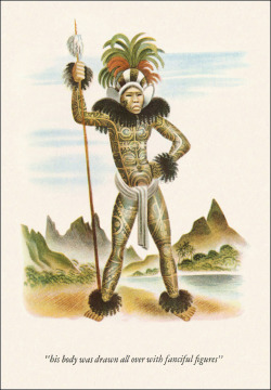 Illustration by Miguel Covarrubias, from Typee: