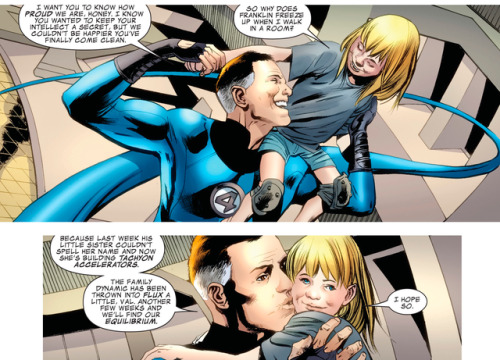 fyeahfantasticfour: The Best of the Fantastic Four ↳ Reed Richards + his daughter, Valeria My deares