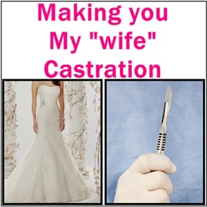 femdomfemalesupremacy:   Making you My wife Castration  It is like a dream come true! Everythin