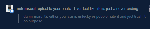 Nah, was at a racing school event this weekend and a car in front of me blew an engine. Everyone thought it was just coolant on the road surface, but next lap at that same high speed corner doing 70-75 the car went over some unmarked oil, lost traction,