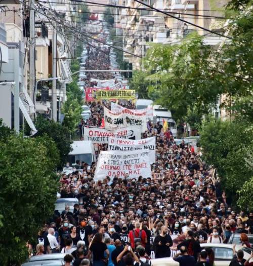 antifainternational:ATHENS REPORTBACK!  Today’s march to mark the 7th anniversary of the murder of a