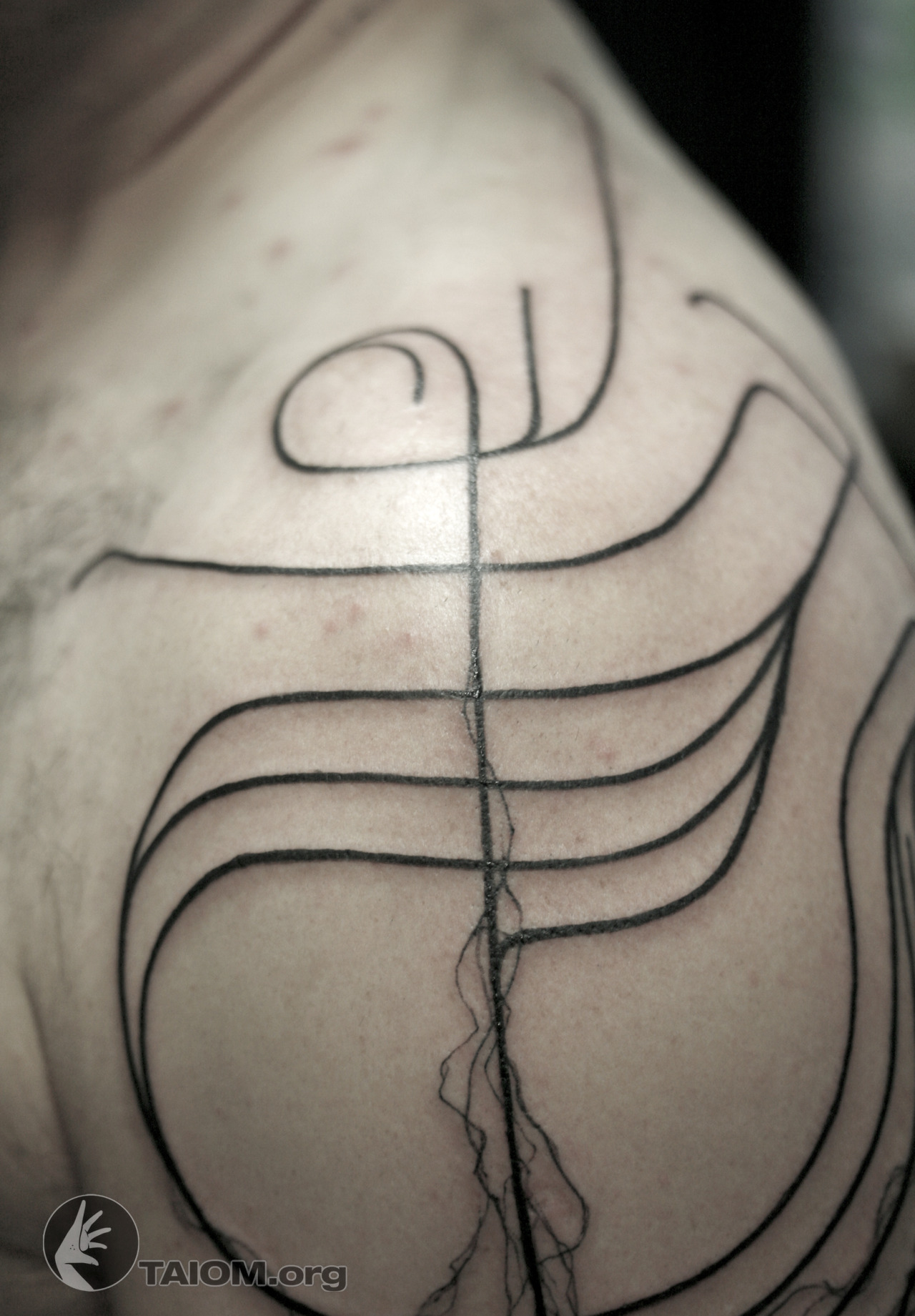 taiomqt:  Abstract lines.at Dublin Ink Tattoo - Dublin, Ireland - 2013