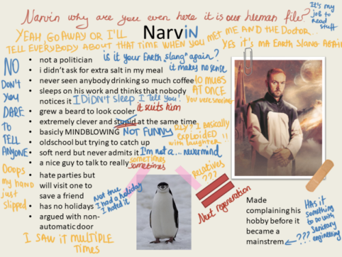 alyona11:  Inspired this post (x) @gallifreyburning, @ouidamforeman, gallichat, what have you done to me? Bonus Narvin’s notes as he’s reading it just because I can.Tried to make different hadnwriting hor each of them, but well it turned out this