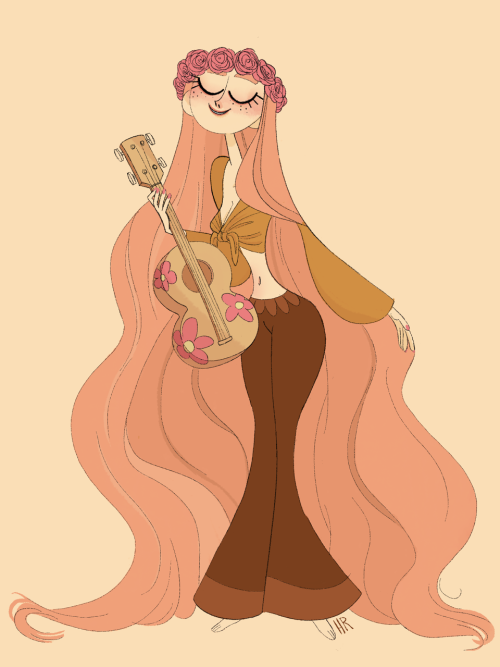 This is my submission for this months character design challenge. The theme is hippy! ✌️