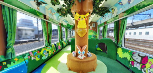 pr1nceshawn:Tohoku Kids and Adults enjoy their dream ride on Pokemon Train.As Tohoku was devastating