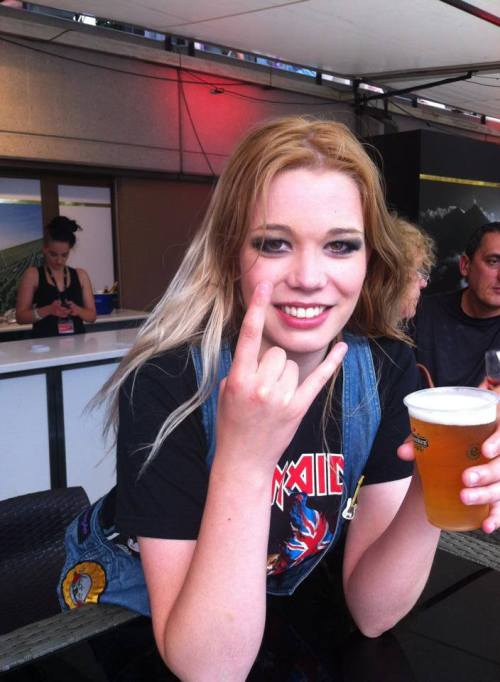 Sexy Girls in Iron Maiden Shirts