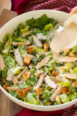 do-not-touch-my-food:  Chicken Caesar Salad with Garlic Croutons 