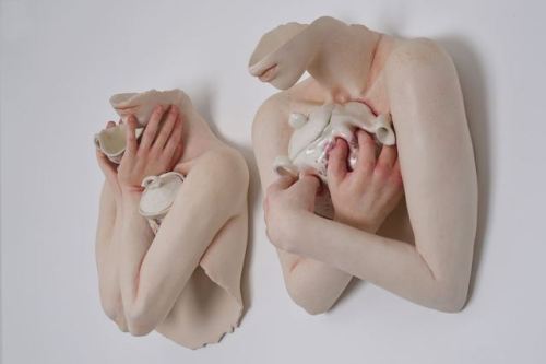 Ronit Baranga, Hollowed Ladies Pinching and Squeezing Kettle, 2017.