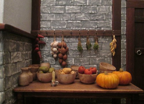 allthesmallthingsminiatures:Table And Fruits by AtriellMe