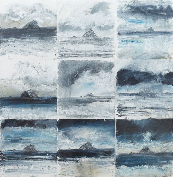 vjeranski:  Mark SpraySketch Montage Skelligmixed media on paper59 x 59 cm