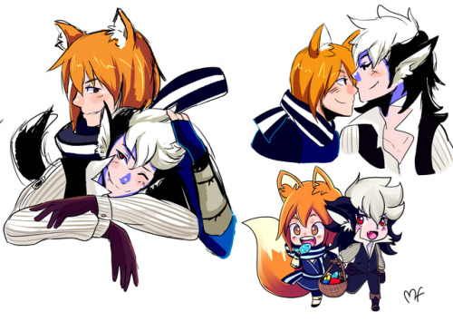 moo-feeler:FE Fates Coloured SketchesBecause Kayden and Keaton are cute AF