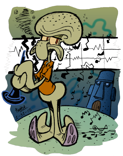 kevinarsenault - kevinarsenault - My entire Spongebob doodle...