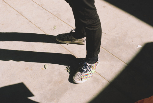 sebastianpardo:  Jack Kilmer’s shoes, on set of Palo Alto. 2012