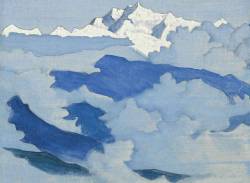 Nicholas Roerich (Russian, 1874-1947), Kanchenjunga from the Himalayan series, 1924.