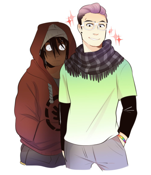 moosoppart:  I just wanted to draw the hobo and pretty boyfriend
