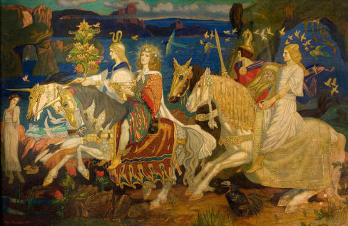 loumargi:Riders Of The Sidhe Painting by John Duncan