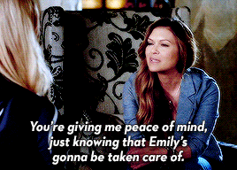 pllrose:You’re giving me peace of mind, just knowing that Emily’s gonna be taken care of.
