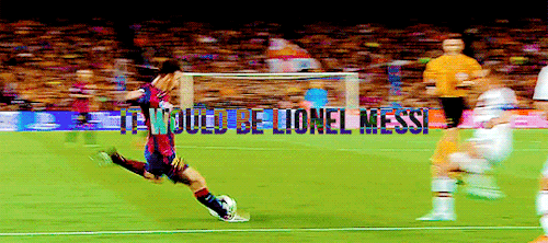 messithehumble:  “…players like Messi show there is individuality too. He is a virtuoso player who is determined and fast with the ball at his feet….he is a mixture of Maradona and Cruyff.”–Laporta 