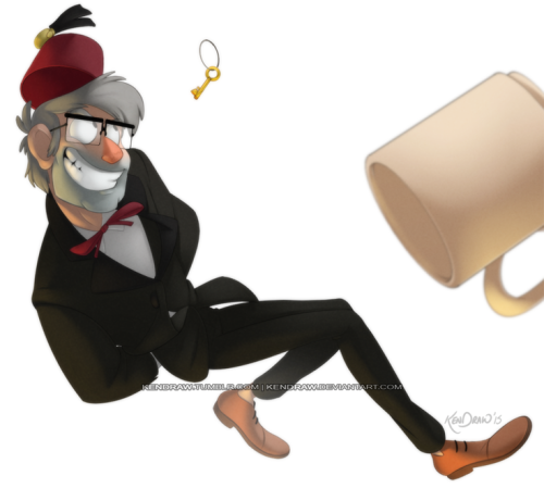 kendraw:  The last episode of Gravity Falls was really something fun! I wanted to draw something inspired from Stan’s escape, because that whole sequence was badass. 