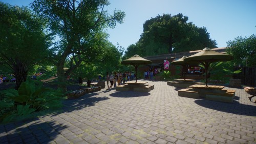 Another redone habitat complete with also redone plaza that now offers some more shade.