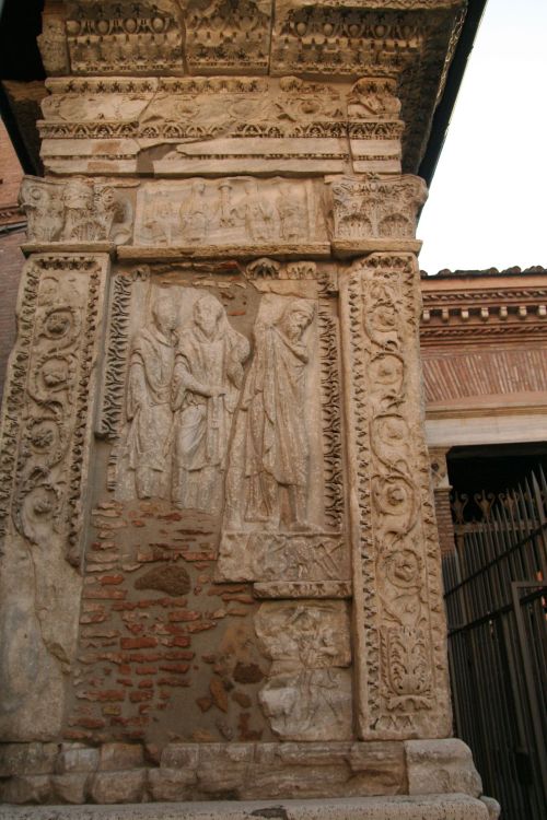 classicalmonuments: Arcus Argentariorum (Money-changers) Rome 204 CE 6.15 m high, 3.3 m wide Its act