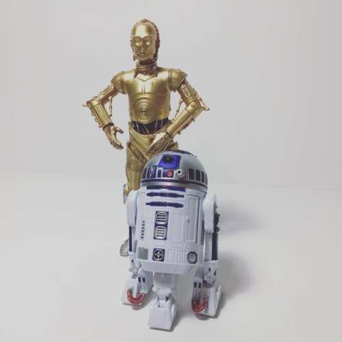 Reunited! Finally picked up the 40th C-3P0 to go with R2 today! #starwars #starwarsblackseries #anew