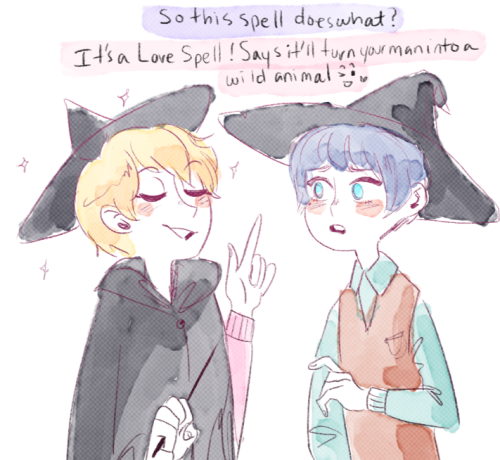 childofsquid:being a cute witch boy is very hard &lt;/3 Having one for a boyfriend is even harder