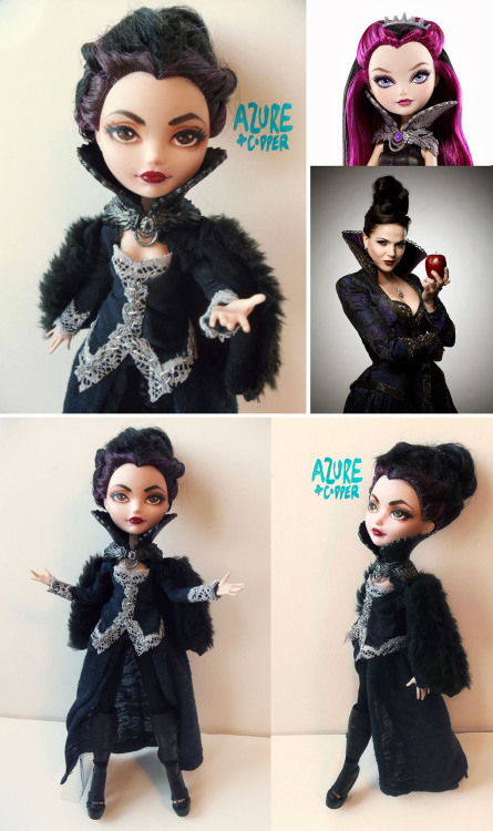azureandcopper:Custom Queen Regina doll from Once Upon a TimeBase: Raven Queen Ever After High DollM
