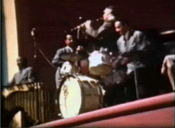 twostriptechnicolor:  Benny Goodman and the boys swing it, circa 1939. 