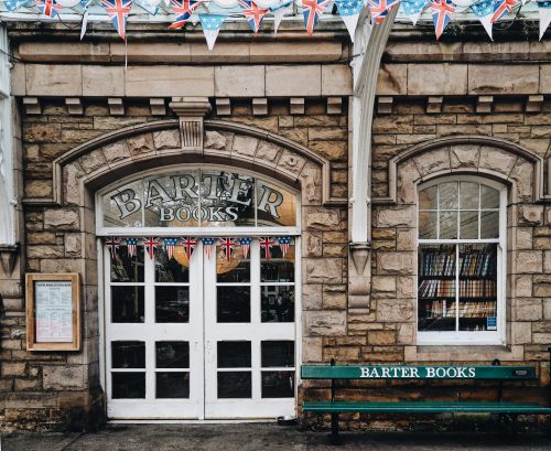 justforbooks:    Some people come to Alnwick just for Barter Books. Once the Victorian Alnwick railway station (designed by William Bell and opened in 1887) it is now one of the largest second-hand bookstores in Europe. The station was in use until the