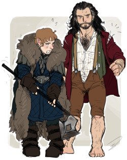 reapersun:  I needed a break from a thing so I drew this really quick thing for Let’s Draw The Hobbit&rsquo;s clothing swap challenge~ I know this is really uncreative but ughhyaa I really wanted to draw Bilbo in dwarf gear nnnnn