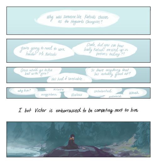 And That Was How Young Wizard Yuuri (13) Met His Durmstrang Idol Victor (17), Who Still Managed To Throw