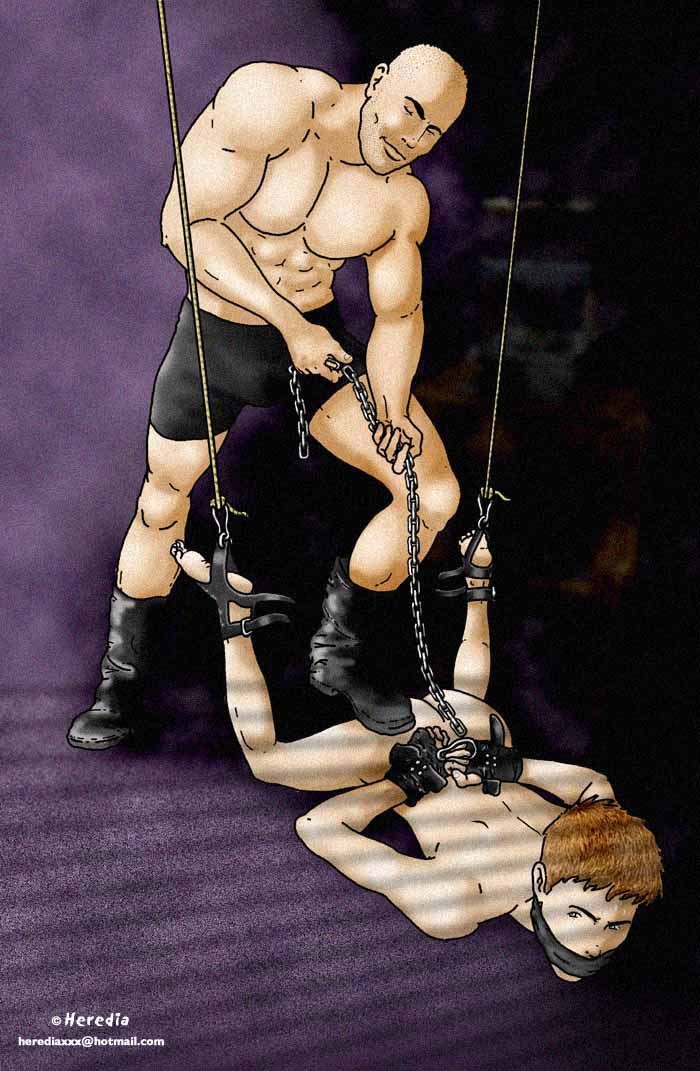 GALLERY: Vintage gay bondage art by Heredia