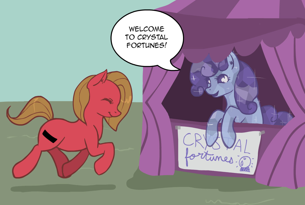 askpun:  Crystal ponies make the funniest sound when they facehoof! Artwork by CreepervilleScript
