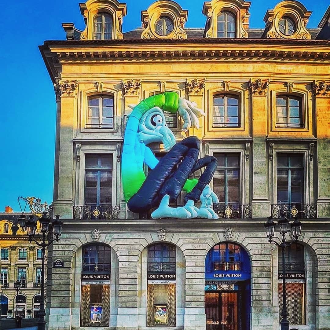 Louis Vuitton Shop Window in Place Vendome. Paris, France