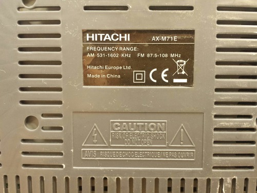 Hitachi AX-M71E Hi-Fi Component System, 2006