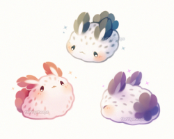 fluffysheeps:Sea bunny friends! 🐰🐌
