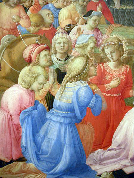 Adoration of the Magi tondo by Fra Angelico and Filippo Lippi, 1445